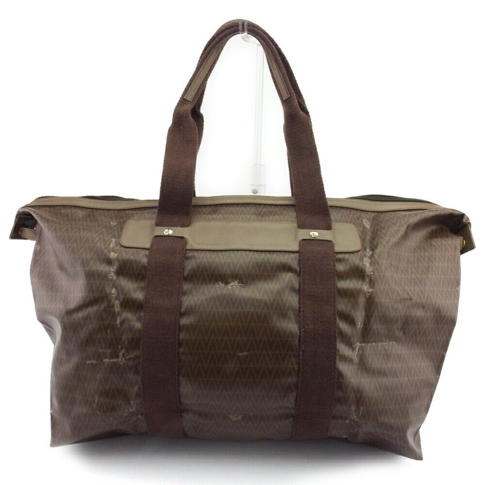 MARIO VALENTINO Boston bag Brown Gold Silver Women Authentic secondhand